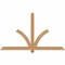 Ekena Millwork Redmond Smooth Timber Gable Bracket, Western Red Cedar, 72"W x 42"H x 3 1/2"D x 3 1/2"F, 14/12 Pitch GBW072X42X0404RED00SWR - alternate 1